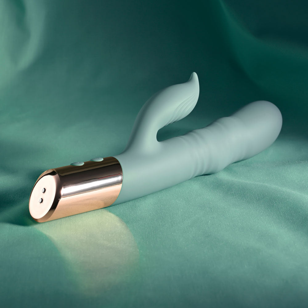 Evolved THE SHIMMY -  USB Rechargeable Thrusting Rabbit Vibrator