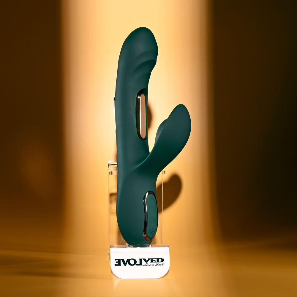 Evolved HEART OF GOLD -  USB Rechargeable Rabbit Vibrator