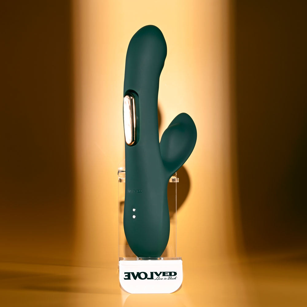 Evolved HEART OF GOLD -  USB Rechargeable Rabbit Vibrator