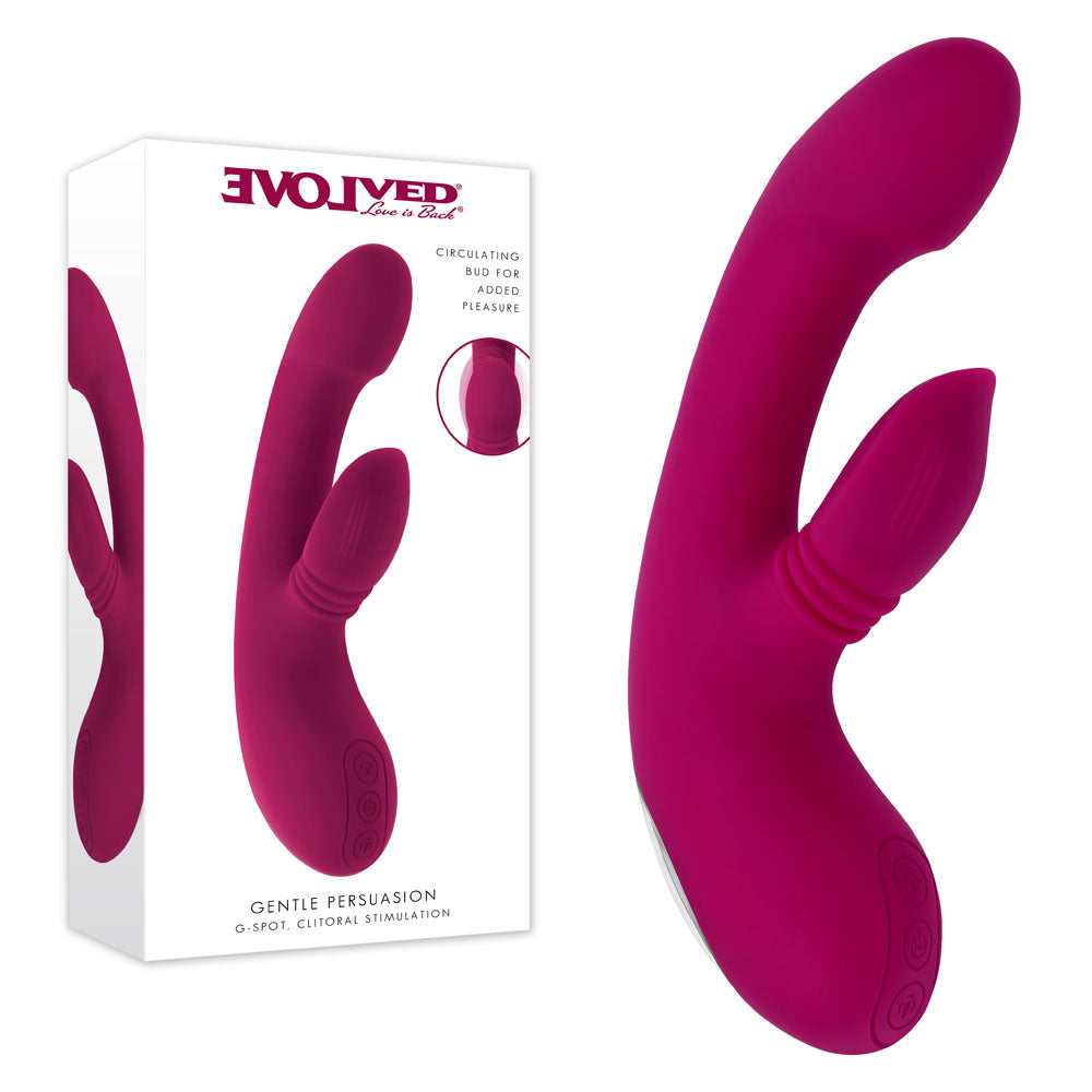 Evolved GENTLE PERSUASION -  20 cm USB Rechargeable Rabbit Vibrator
