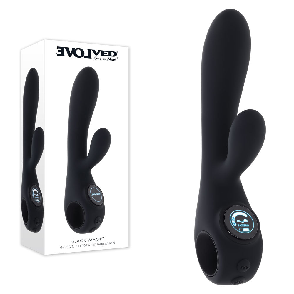 Evolved  MAGIC -  20 cm USB Rechargeable Rabbit Vibrator with LED Screen