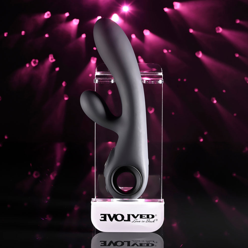 Evolved  MAGIC -  20 cm USB Rechargeable Rabbit Vibrator with LED Screen