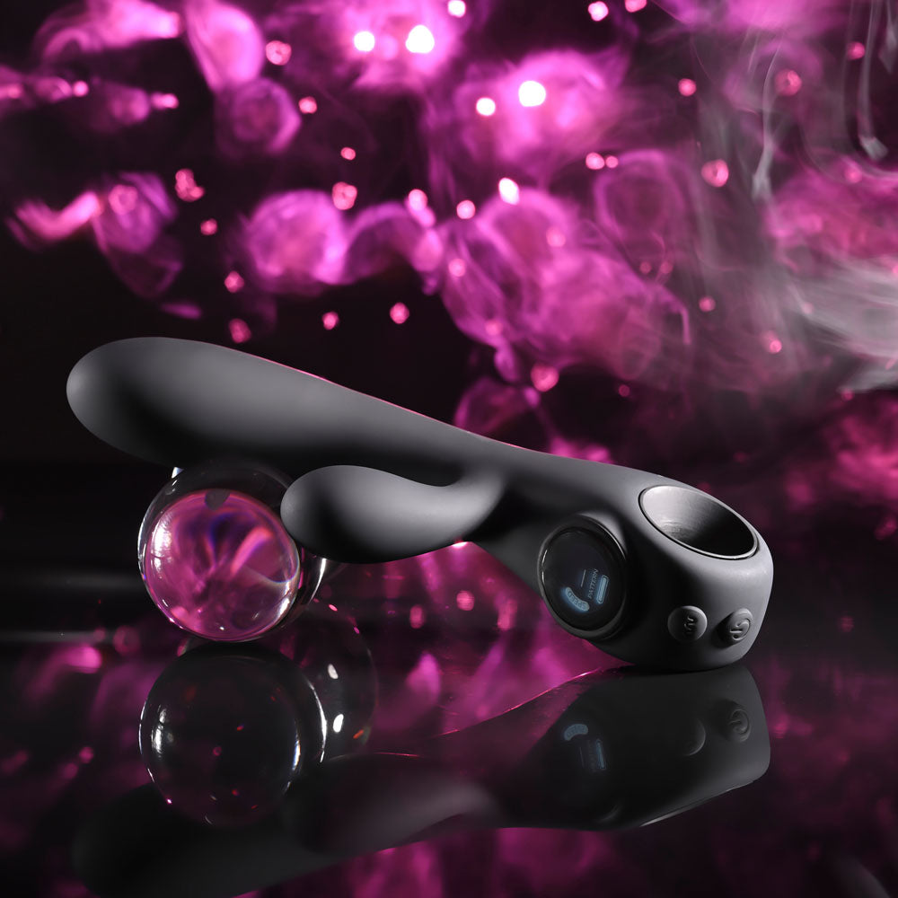 Evolved  MAGIC -  20 cm USB Rechargeable Rabbit Vibrator with LED Screen