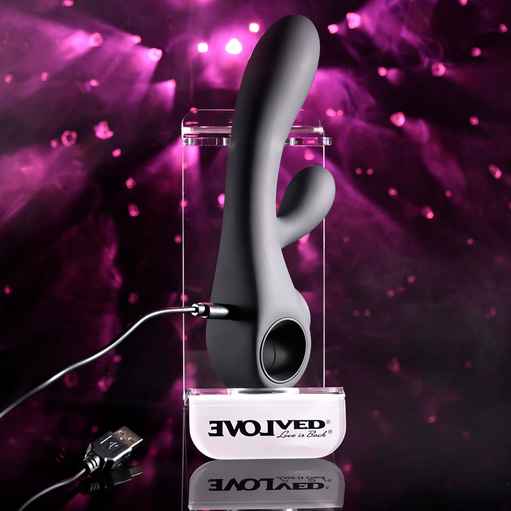 Evolved  MAGIC -  20 cm USB Rechargeable Rabbit Vibrator with LED Screen