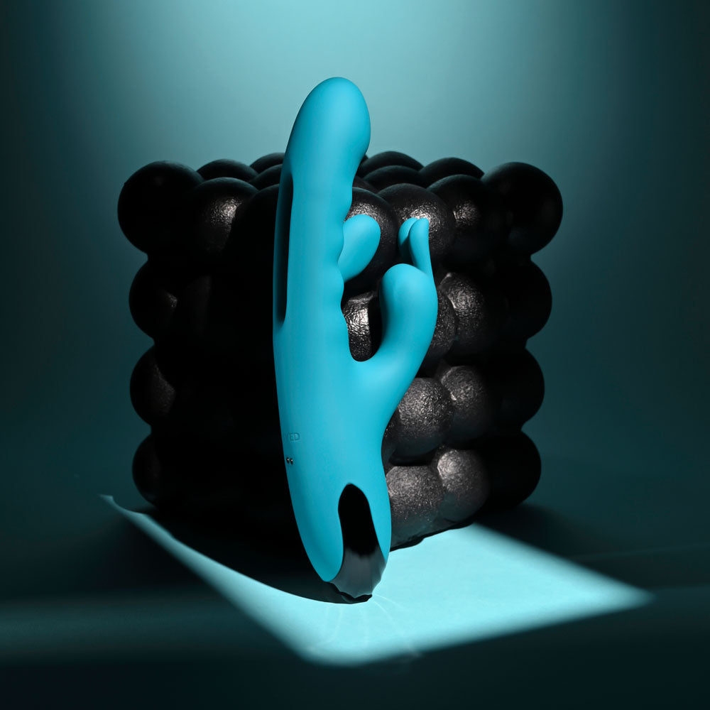 Evolved BUNNY TAPPER -  20 cm USB Rechargeable Rabbit Vibrator with Flicking Shaft
