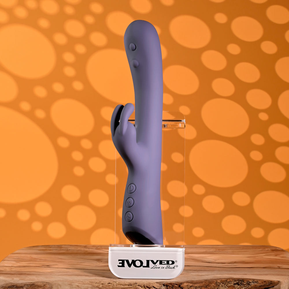 Evolved POPPIN GOOD TIME -  20 cm USB Rechargeable Rabbit Vibrator