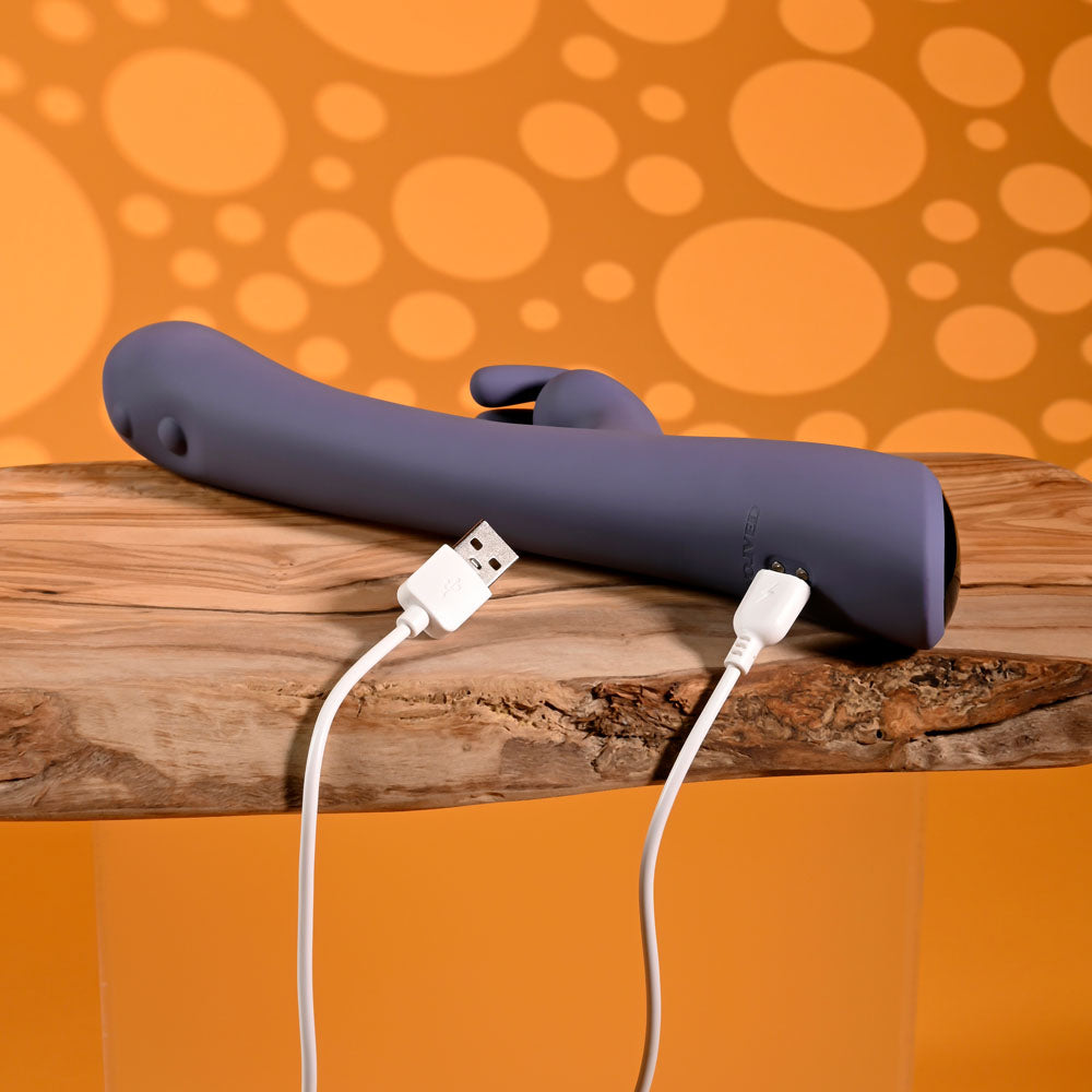 Evolved POPPIN GOOD TIME -  20 cm USB Rechargeable Rabbit Vibrator