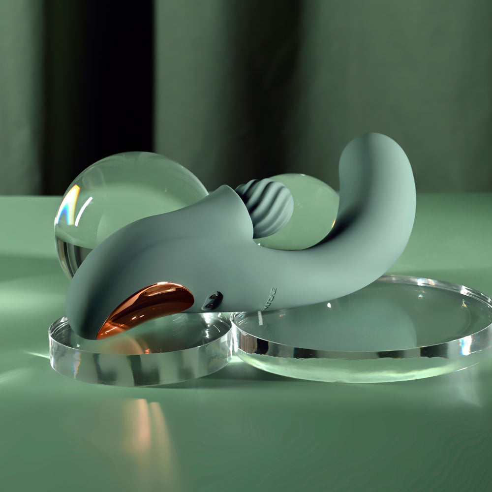 Evolved SPIRAL CHARM -  18 cm USB Rechargeable Rabbit Vibrator