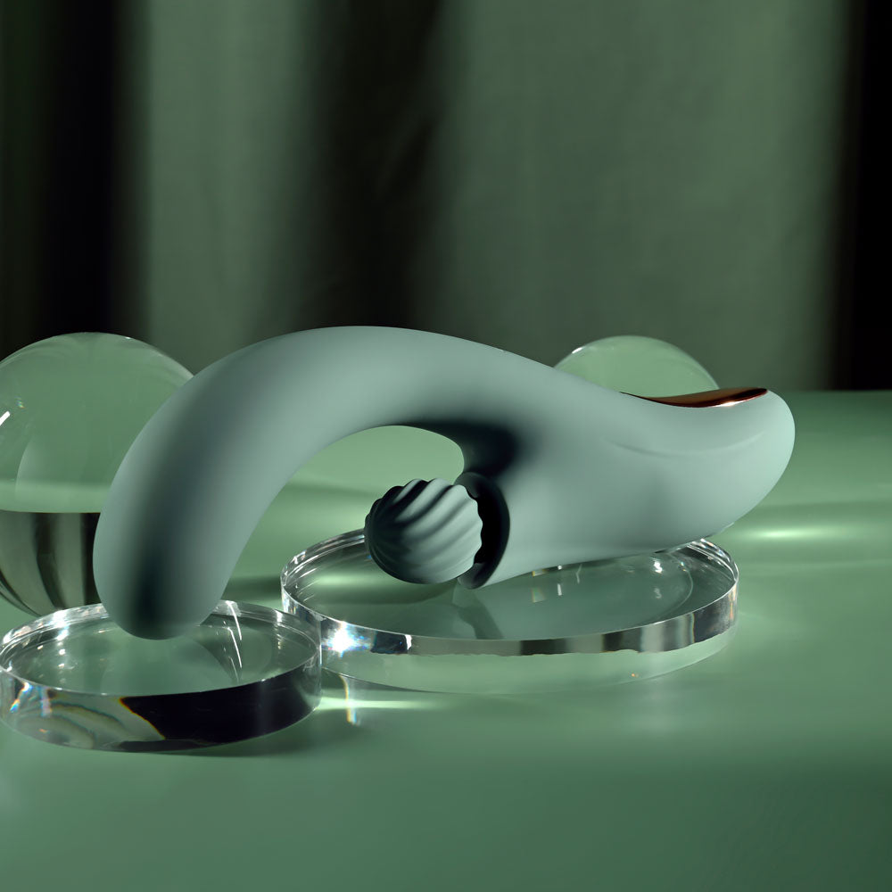 Evolved SPIRAL CHARM -  18 cm USB Rechargeable Rabbit Vibrator