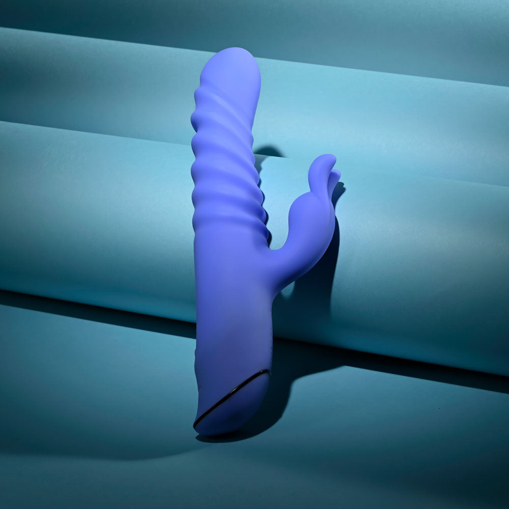 Evolved KNOCK KNOCK -  22.9 cm USB Rechargeable Rabbit Vibrator with Flicking Head