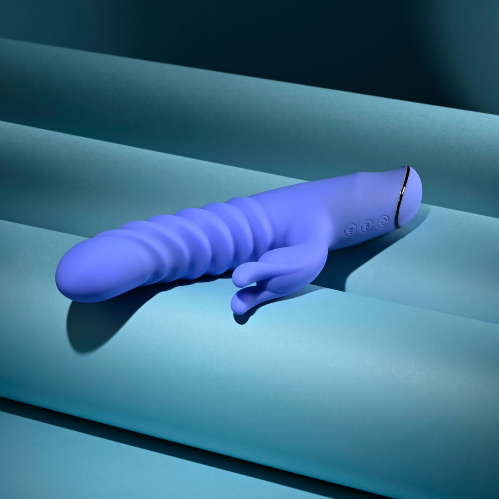 Evolved KNOCK KNOCK -  22.9 cm USB Rechargeable Rabbit Vibrator with Flicking Head