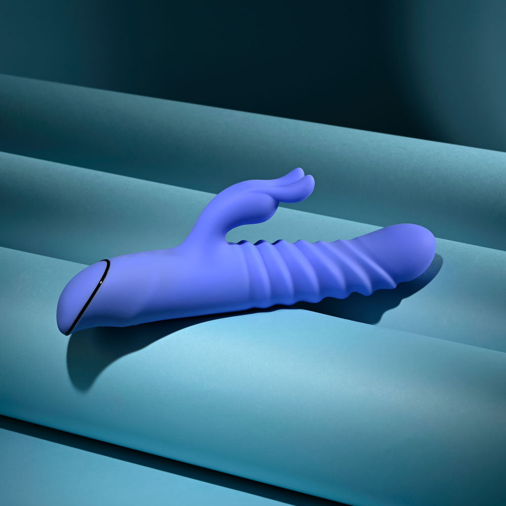 Evolved KNOCK KNOCK -  22.9 cm USB Rechargeable Rabbit Vibrator with Flicking Head