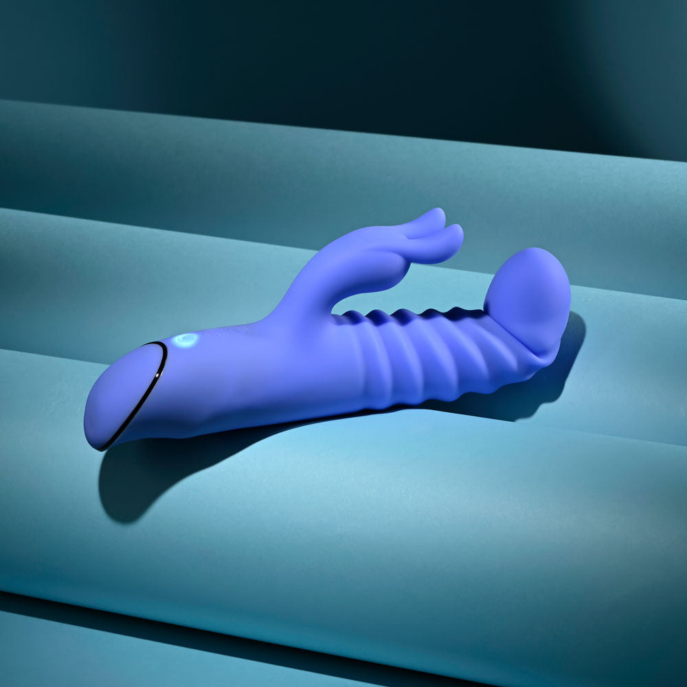 Evolved KNOCK KNOCK -  22.9 cm USB Rechargeable Rabbit Vibrator with Flicking Head