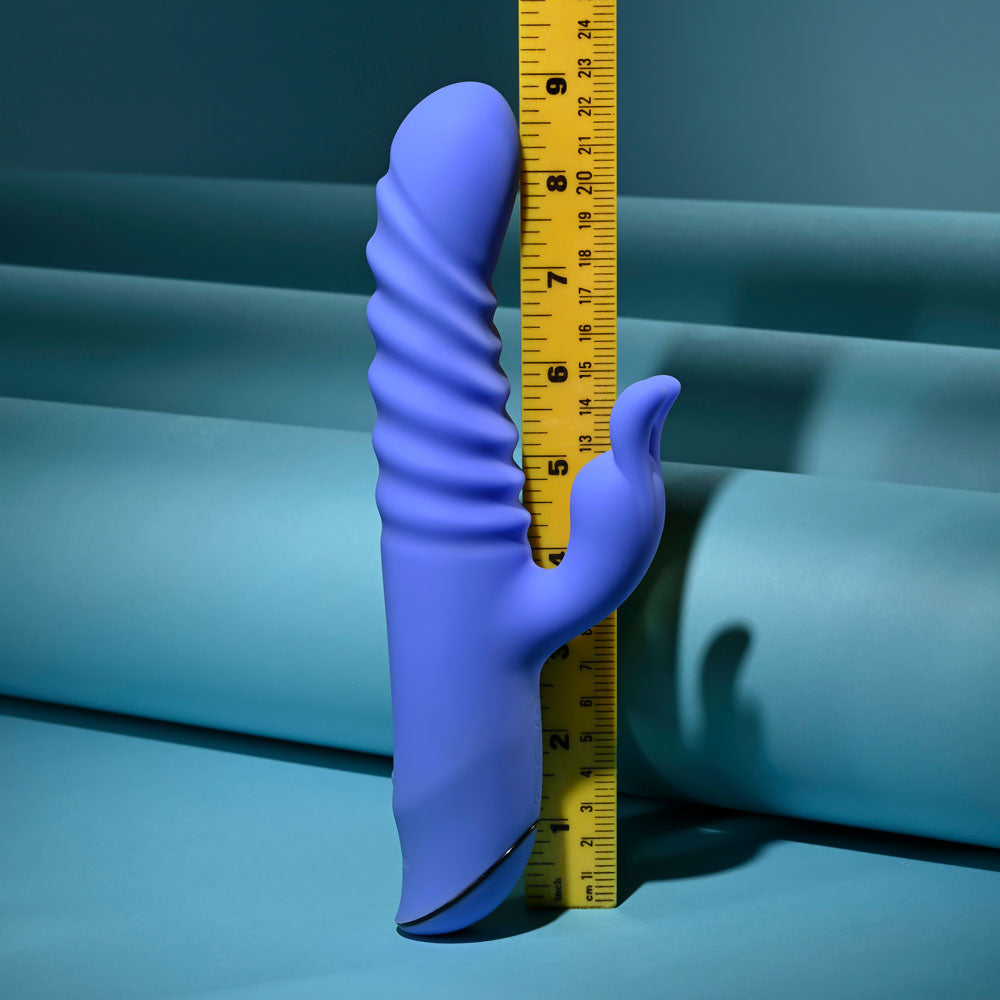 Evolved KNOCK KNOCK -  22.9 cm USB Rechargeable Rabbit Vibrator with Flicking Head