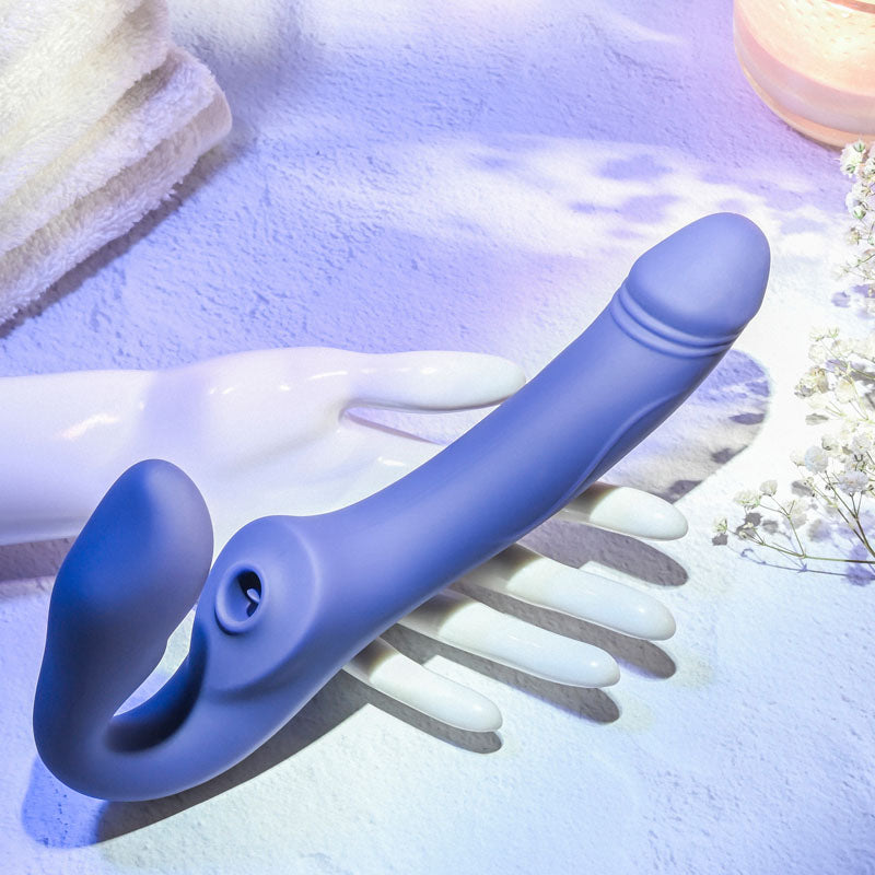 Evolved 2 BECOME 1 -  23.5 cm USB Rechargeable Strapless Strap-On with Remote