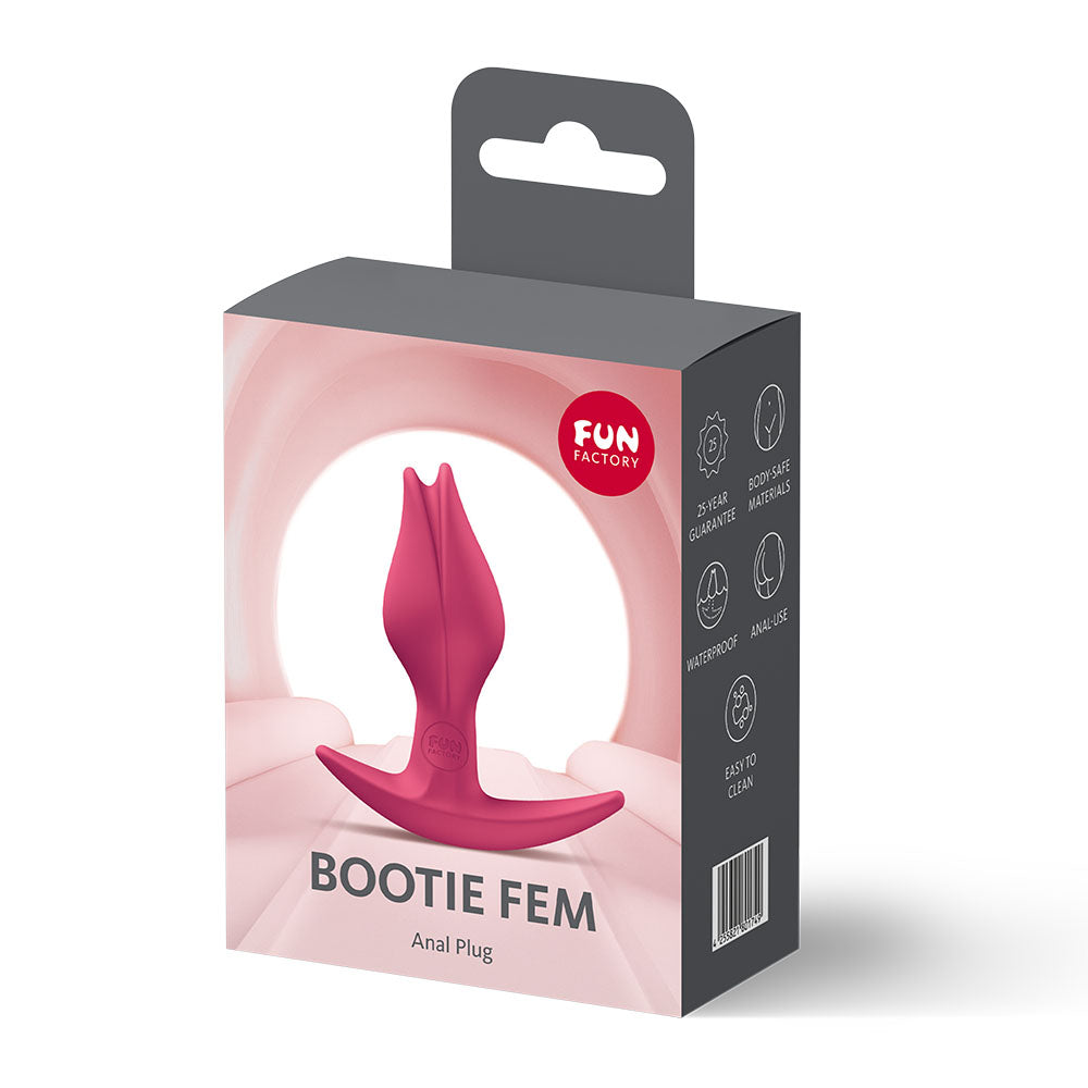 Fun Factory BOOTIE FEM Raspberry - Raspberry  8.5 cm Butt Plug