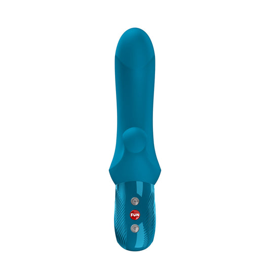 Fun Factory BI STRONIC CURVE Aquamarine - Aquamarine USB-C Rechargeable Thrusting Vibrator