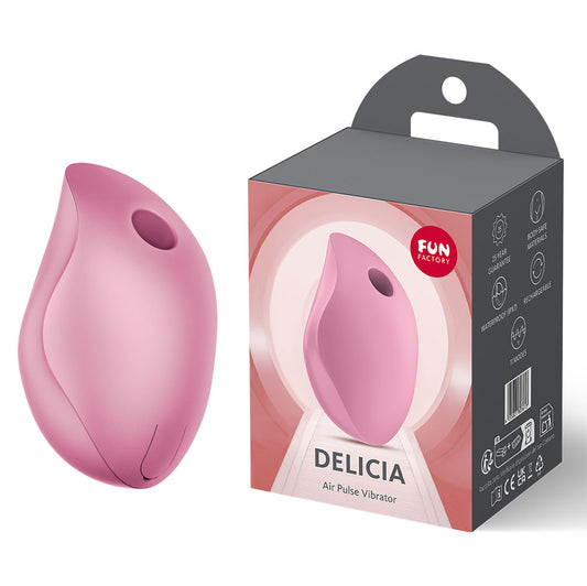 Fun Factory DELICIA Rose - Rose  USB Rechargeable Air Pulse Stimulator