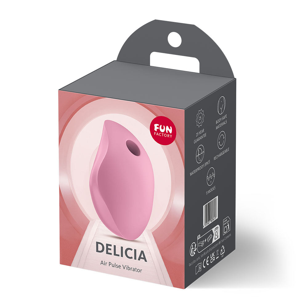 Fun Factory DELICIA Rose - Rose  USB Rechargeable Air Pulse Stimulator