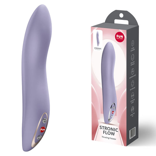 Fun Factory STRONIC FLOW Light Violet - Light Violet 21.6 cm USB Rechargeable Thrusting Vibrator