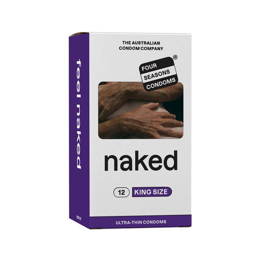 Four Seasons Naked King Size - Large Sized Condoms - 12 Pack
