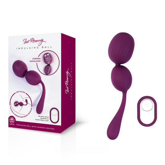 Lust Rhapsody Impulsing Ball -  USB Rechargeable Impulsing Kegel Balls with Wireless Remote