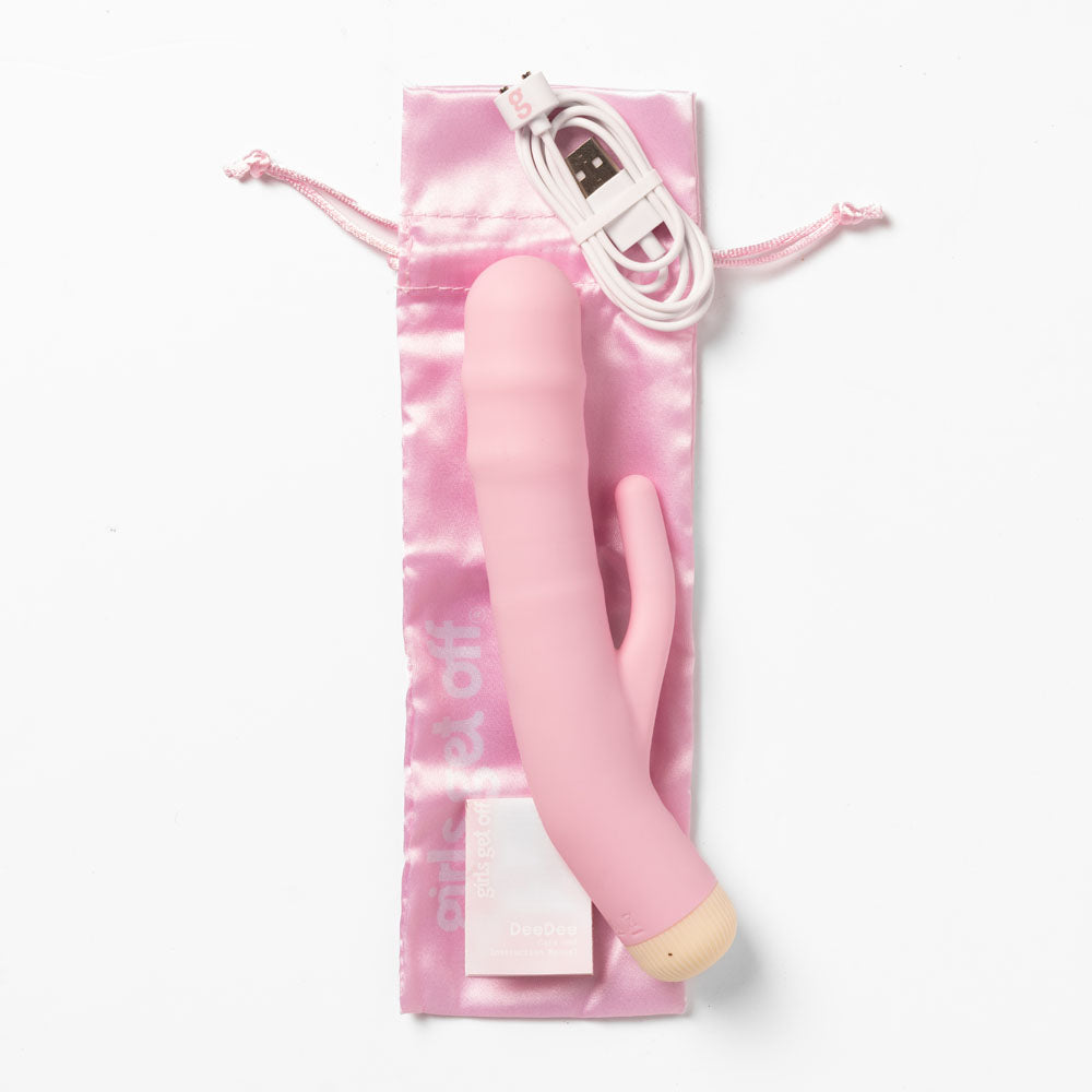 Girls Get Off - DeeDee -  19 cm USB Rechargeable Thrusting Rabbit Vibrator