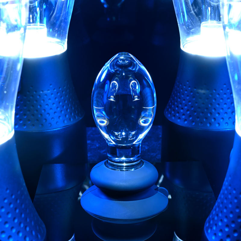Gender X Crystal Ball -  Glass 13.6 cm Butt Plug with Suction Base