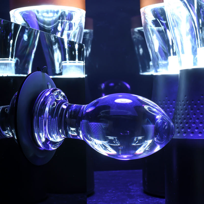 Gender X Crystal Ball -  Glass 13.6 cm Butt Plug with Suction Base