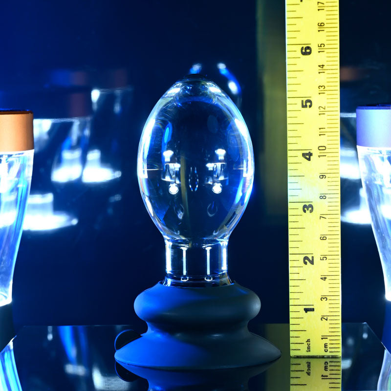 Gender X Crystal Ball -  Glass 13.6 cm Butt Plug with Suction Base