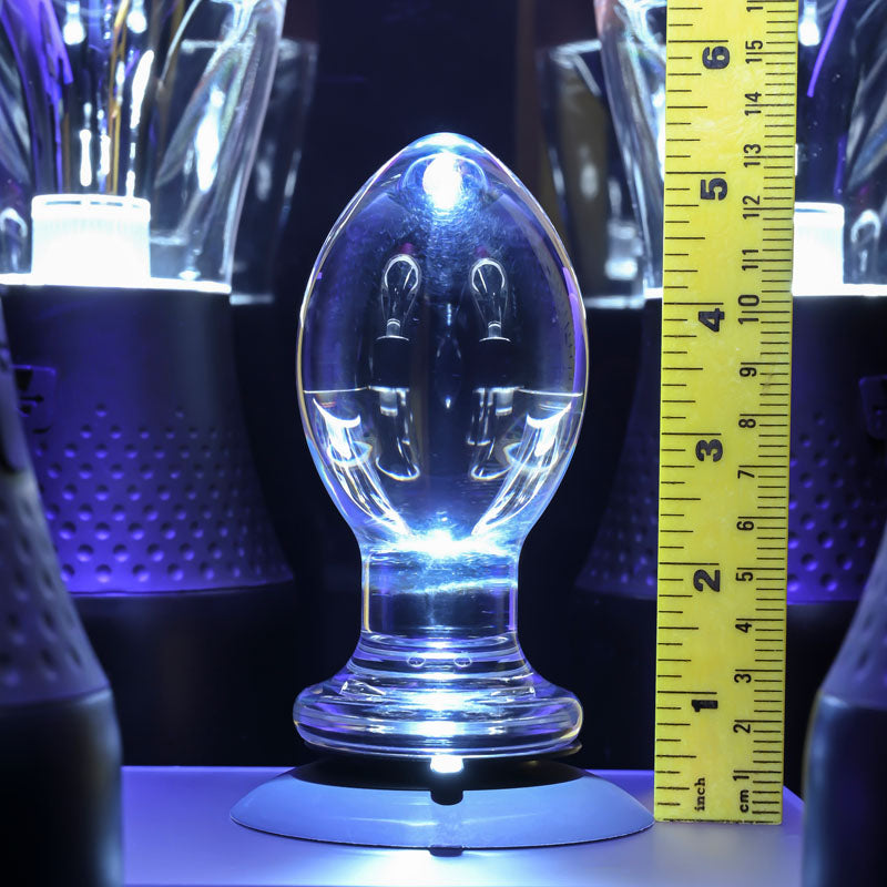 Gender X Crystal Ball -  Glass 13.6 cm Butt Plug with Suction Base