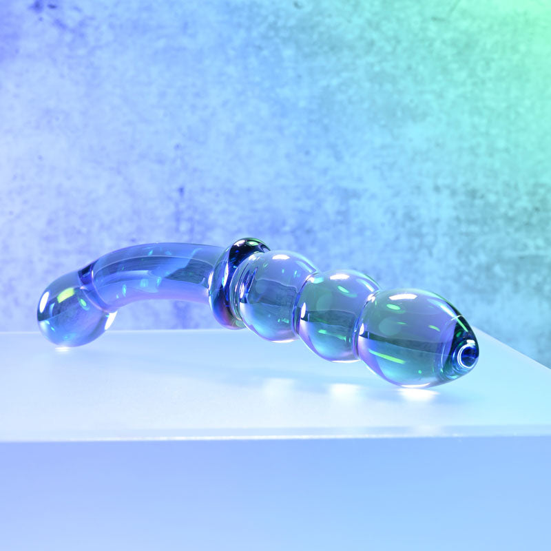 Gender X LUSTROUS GALAXY WAND - /Violet Glass 18.5 cm Double Ended Massager
