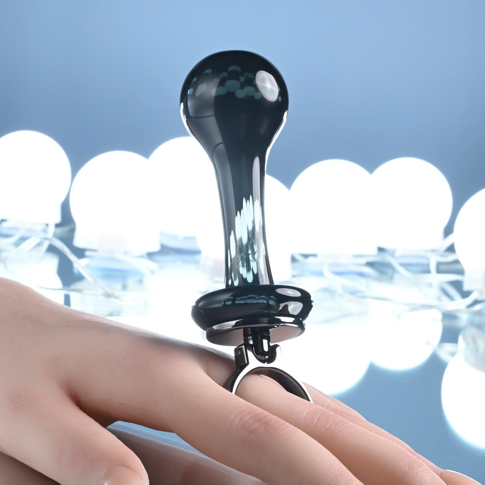 Gender X BLOW POP -  12.8 cm Glass Plug with Ring Pull