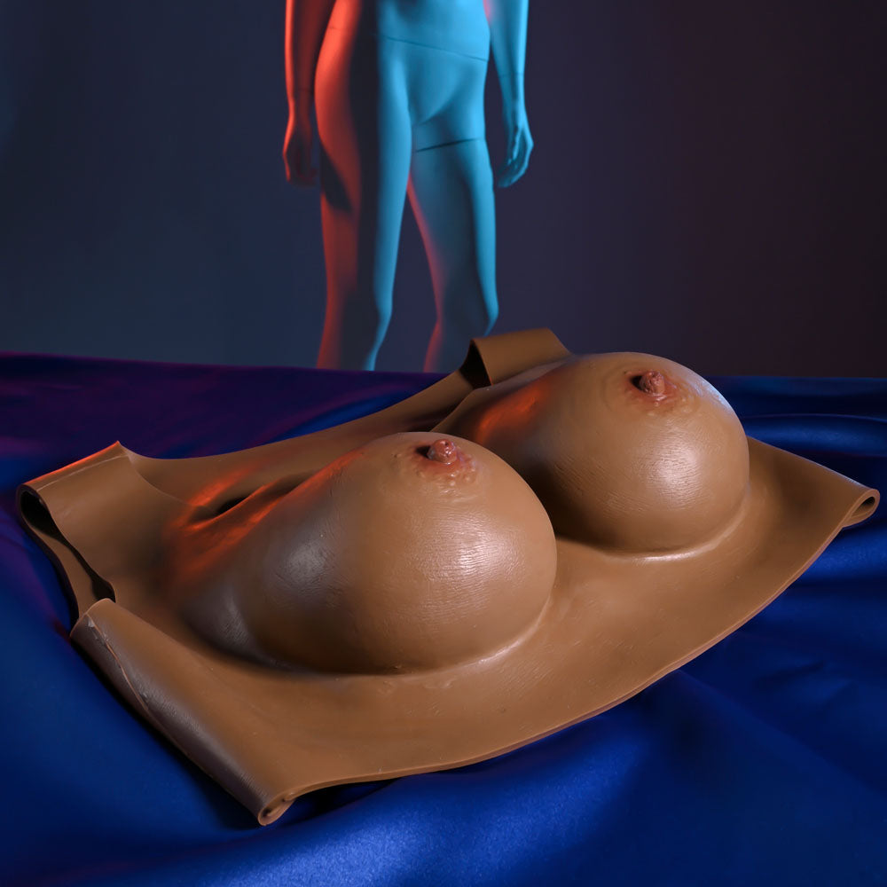 Gender X UNDERGARMENTS - PLATE C-CUP - Dark -  Wearable Breasts - C-Cup Size