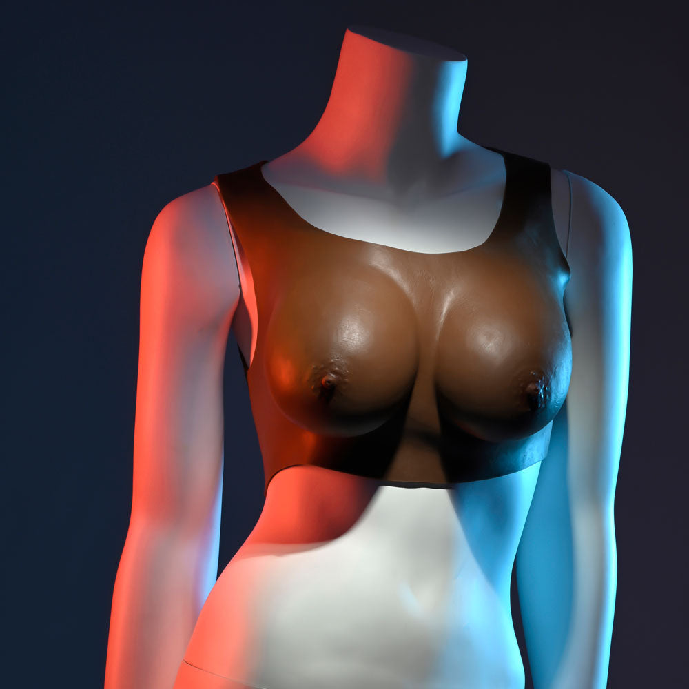 Gender X UNDERGARMENTS - PLATE C-CUP - Dark -  Wearable Breasts - C-Cup Size
