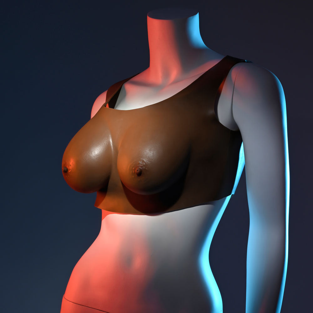 Gender X UNDERGARMENTS - PLATE C-CUP - Dark -  Wearable Breasts - C-Cup Size