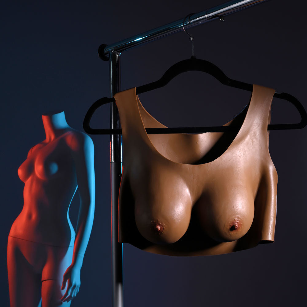 Gender X UNDERGARMENTS - PLATE C-CUP - Dark -  Wearable Breasts - C-Cup Size