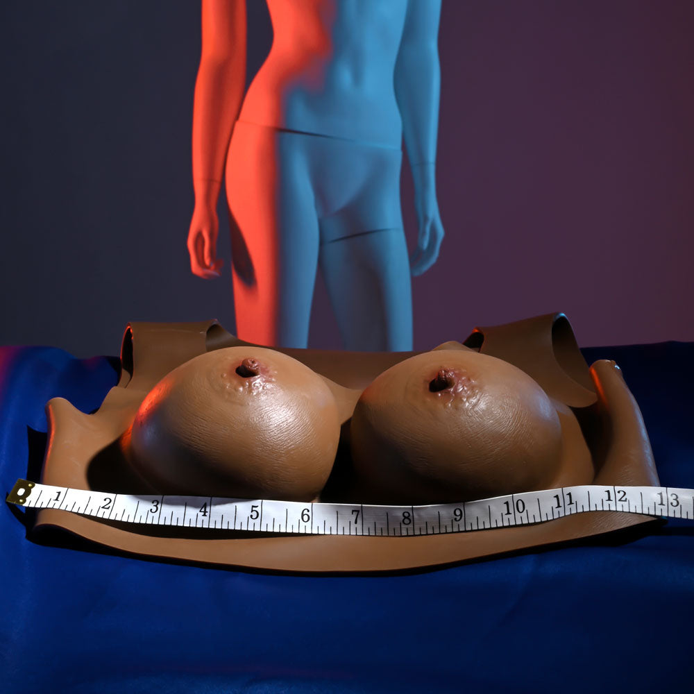 Gender X UNDERGARMENTS - PLATE C-CUP - Dark -  Wearable Breasts - C-Cup Size