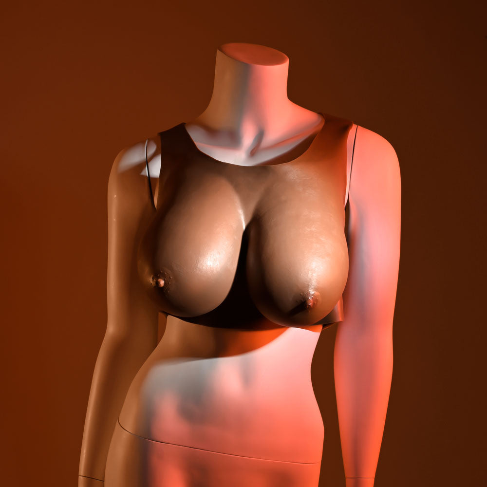 Gender X UNDERGARMENTS - PLATE E-CUP - Dark -  Wearable Breasts - E-Cup Size