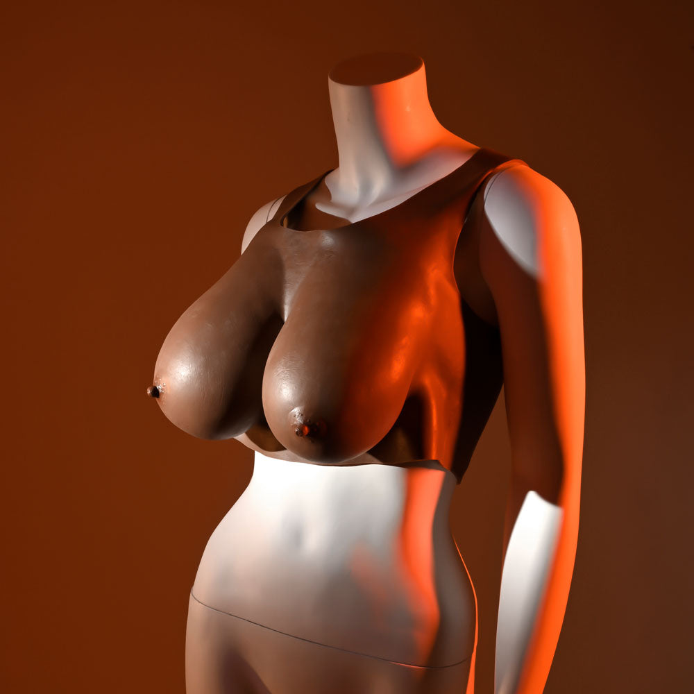 Gender X UNDERGARMENTS - PLATE E-CUP - Dark -  Wearable Breasts - E-Cup Size
