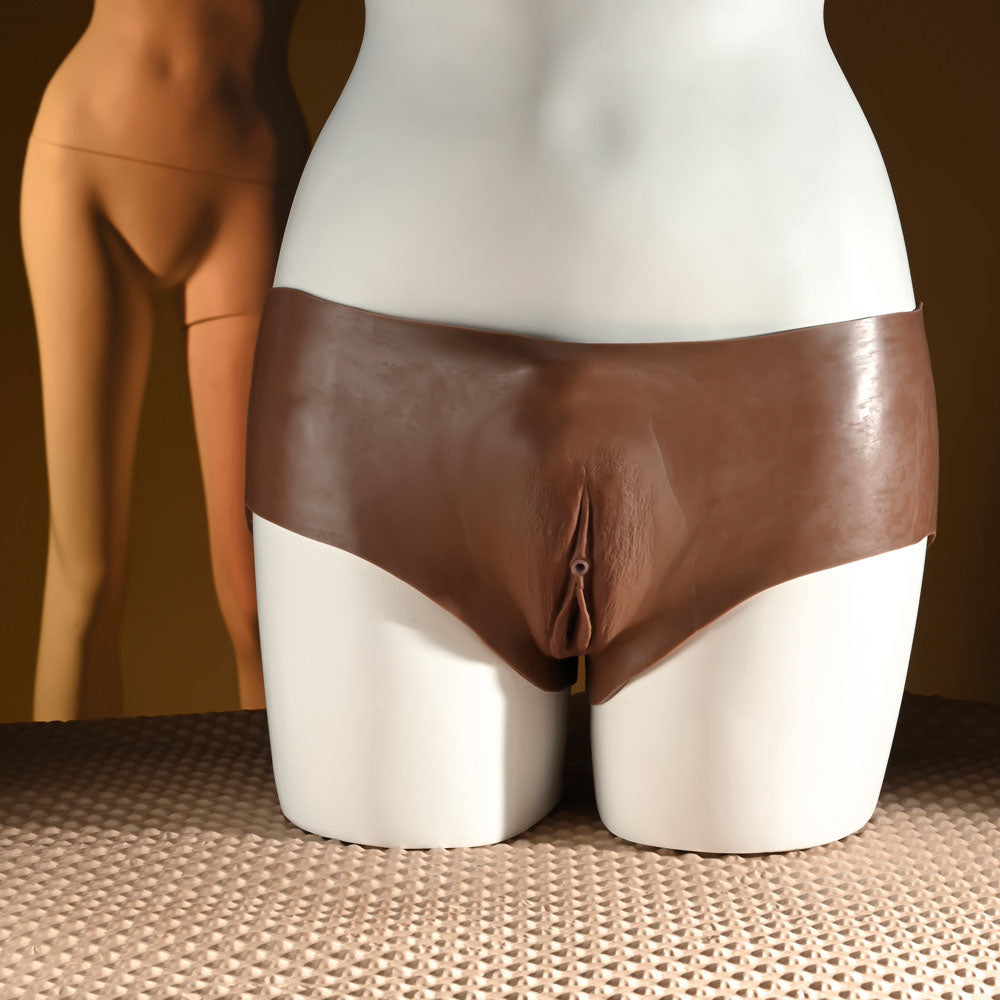 Gender X UNDERGARMENTS - BRIEFS - Dark -  Wearable Vagina Briefs