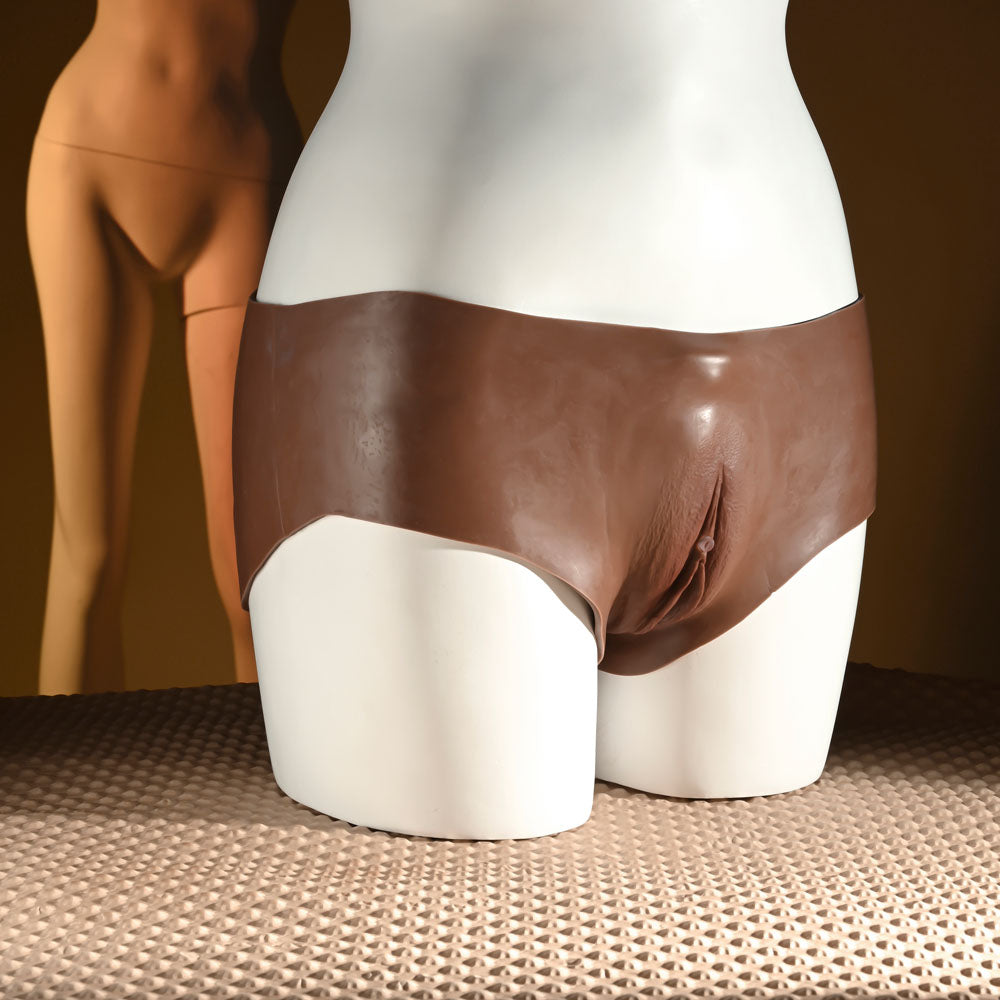 Gender X UNDERGARMENTS - BRIEFS - Dark -  Wearable Vagina Briefs