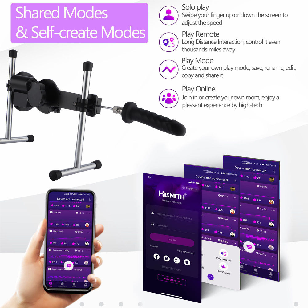 Hismith Mini Pro -  Mains Powered Sex Machine with App Control and Remote