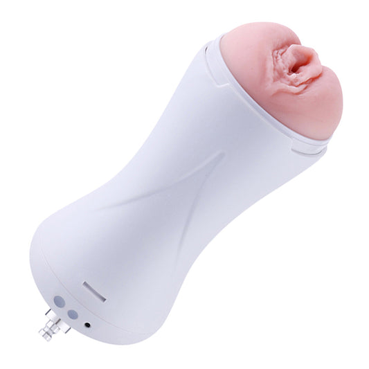 Hismith Vibrating Vagina Stroker Machine Attachment - USB Rechargeable Vibrating Vagina Stroker for Hismith Sex Machines