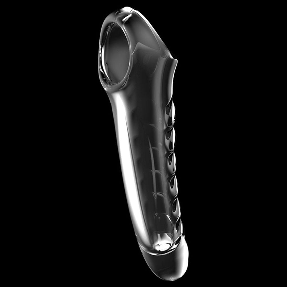 Adam & Eve Ridged Rider -  22.9 cm Penis Extension Sleeve