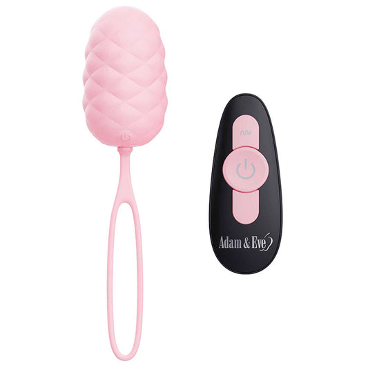 Adam & Eve PILLOW TALK EGG -  USB Rechargeable Vibrating Egg with Wireless Remote Control