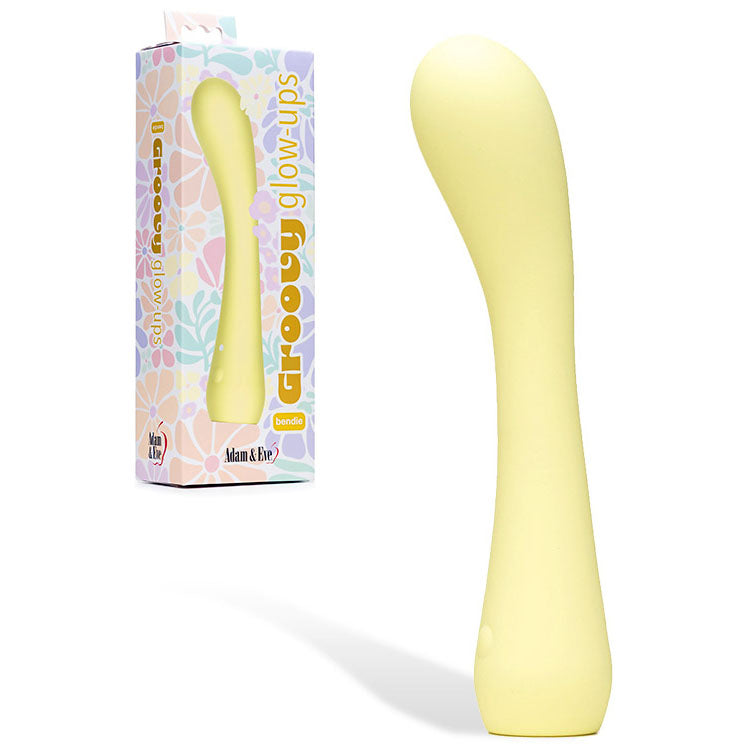 Adam & Eve GROOVY GLOW-UPS Bendie -  18.4 cm USB Rechargeable G-Spot Vibrator