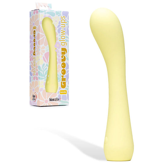 Adam & Eve GROOVY GLOW-UPS Bendie -  18.4 cm USB Rechargeable G-Spot Vibrator