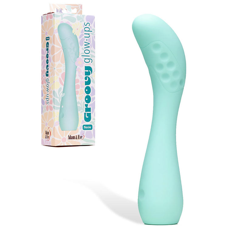 Adam & Eve GROOVY GLOW-UPS Flexie -  19 cm USB Rechargeable G-Spot Vibrator