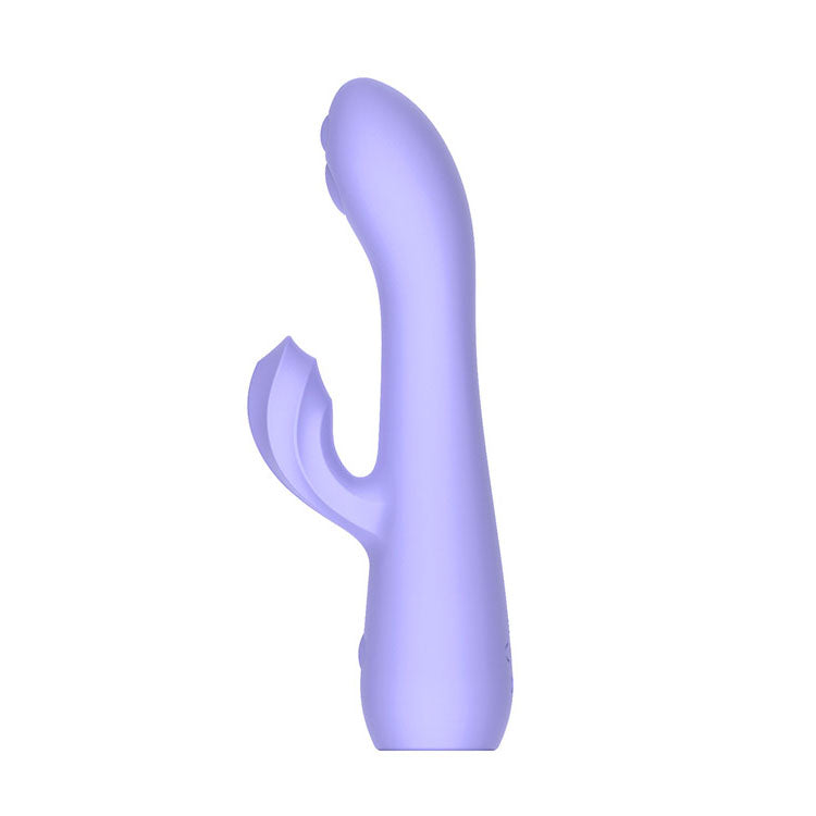 Adam & Eve GROOVY GLOW-UPS Wavie -  16.5 cm USB Rechargeable Rabbit Vibrator